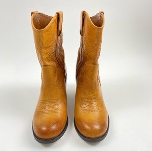 Giani Bernini Aces Wild Size 6 Tan Leather Booties